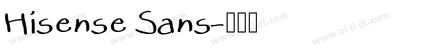 Hisense Sans字体转换